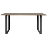 70/70 Table 85x170 cm, Solid Smoked Oak / Black