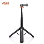 VRIG TP-08 dehors Caméra Selfie Stick Trépied Stand 51cm Alliage d'Aluminium pour GoPro 12/10/9 Vlog Live Streaming Selfie Enregistrement Vidéo