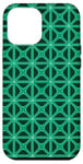 Coque pour iPhone 12 Pro Max Motif géométrique turquoise style Mashrabiya