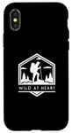 Coque pour iPhone X/XS Wild At Heart - Amateur de randonnée minimaliste