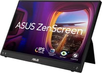 Zenscreen MB16ACV - Ecran PC portable 15.6"" FHD - Télétravail ou gaming - Alimentation et affichage via USB-C ou USB-A - Dalle IPS - 1920x1080 - Traitement antibactérien - Flicker - Pour notebook