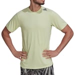 adidas Designed 4 Training Mens Training Top Green Short Sleeve Gym T-Shirt