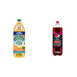 Robinsons Double Strength Orange No Added Sugar Squash,1.75 l (Pack of 1) & Pepsi Max Cherry,2 l (Pack of 1)