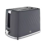 Swan Windsor 2 Slice Toaster ST14071GRY (Grey) Reheat Cancel Button Crumb Tray