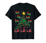 Christmas Tree Music Notes Musical Christmas Carols Fa La La T-Shirt