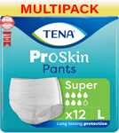 TENA Pants Super - Large - Case - 4 Packs of 12 - Incontinence Pants - 48 Pants