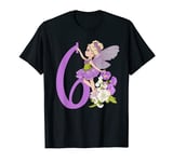 6th Birthday Fairy Girl Floral Faerie Fairies Fae Fairy T-Shirt