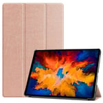 Lenovo Tab P11 Pro TB-J706F - Tri-Fold läderfodral / fodral - Rose Gold