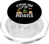 J'Peux Pas J'Ai Patates Jardinier Drôle Pommes De Terre PopSockets PopGrip pour MagSafe