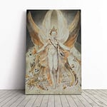 Big Box Art Canvas Print Wall Art William Blake Satan in his Original Glory | Mounted & Stretched Box Frame Picture | Home Decor for Kitchen, Living Room, Bedroom, Hallway, Multi-Colour, 24x16 Inch