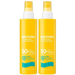 BIOTHERM WATERLOVER Spray Solaire Lacté SPF50+ 2x200 ml