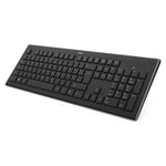 Hama Cortino keyboard RF Wireless QWERTZ German Black