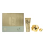 Paco Rabanne Womens Lady Million Eau de Parfum 80ml, 5ml + Body Lotion 100ml Gift Set - One Size