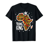 Boys African Kente Print Clothes Kids Young King Kente Youth T-Shirt