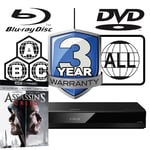 Panasonic Blu-ray Player DP-UB820 All Zone Code Free MultiRegion Assassins Creed