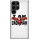 ERT GROUP mobile phone case for Samsung S23 ULTRA original and officially Licensed Marvel pattern Iron Man 028 optimally adapted to the shape of the mobile phone, case made of TPU