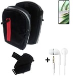 Shoulder bag / holster + earphones for OnePlus 10R 5G Belt Pouch Case