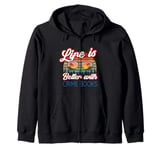 Crime Books / Crime Book / Life Is Better With Crime Books! Zip Hoodie