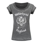 Motorhead Womens/Ladies England Burnout T-Shirt - XXL