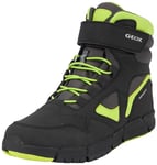 Geox Men's J Flexyper Boy B ABX Ankle Boot, Black Lime, 5 UK