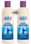 2 x Aussie Deep Deeep Moisture Shampoo For Dry Thick Curly Hair 300ml