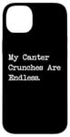 Coque pour iPhone 14 Plus My Canter Crunches Are Endless Funny Equestrian Snack Humour