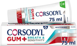 Corsodyl Gum+ Breath & Sensitivity Toothpaste 75ml