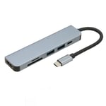 6 In 1 USB C Hub Type C To HD Multimedia Interface USB3.0 USB2.0 PD Memory C QCS