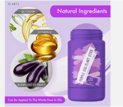 Face Mask Stick Eggplant Purifying Clay Oil Control Acne Eggplant Fine Skin 40g