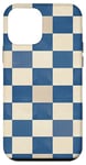 iPhone 12 mini Blue Gingham Plaid Rustic Pattern Checkered Checker Case