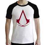ABYstyle - ASSASSIN'S CREED - Tshirt - "Crest" - men - white & black (M)