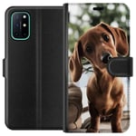 OnePlus 8T Musta Lompakkokotelo Ung Hund