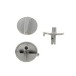 Bouton gris par 3, ss-186511 ss-187755 - four moulinex