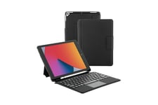 Mobilis - tastatur og folio-kasse - beskyttende etui, aftageligt - med touchpad - AZERTY - fransk - sort Indgangsudstyr