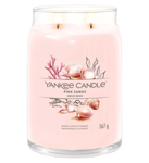 YANKEE CANDLE SIGNATURE TWIN WICK PINK SANDS 567 g LARGE BURN TIME 60 - 90 HOURS