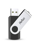 Netac 64GB USB 2.0 Flash Drive, Swivel Design Memory Sticks, Pen Drive, Usb Sticks for Data Storage, Zip Drive and jump Drive with LED Light