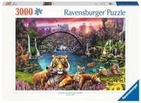 Ravensburger - Puzzle Adulte - Puzzle 3000 pièces - Tigres au lagon - Adultes et enfants à partir de 14 ans - Puzzle de qualité supérieure fabriqué en Europe - Animaux sauvages - 16719