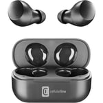 Cellularline | Wink| Écouteurs Casque Stéréo TWS HiFi Bluetooth 5.0 avec étui de Charge - Autonomie Totale de 25 Heures - Recharge en 2 Heures - Portée 10 MT - Universel - Noir