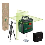 Bosch Laser lignes AdvancedLevel 360 avec trépied premium(3 laser lignes avec laser à 360° pour un alignement dans toute une pièce, dans boîte carton pour e-commerce)