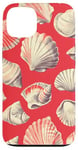 Coque pour iPhone 13 Rouge Vintage Tropical Coastal Petite-fille - Tendance