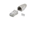 Goobay 68746 Rj45 Plug, Cat 5E Stp Shielded With Strain-Relief Boot, Grey | For Round Cable With Threader Cable Lead In 6.4 Mm Single Packed (1 Set Per Polybag) Technical Specifications Connections Connection, Type Rj45 Male (8P8c) Connection, Conta