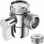 Forehill - Valve Inverseur de Douche 3 Voies Robinet Inverseur Diverter M22 x M24 Rechange Adaptateur De Douche Robinet Valve pour Cuisine ou Salle