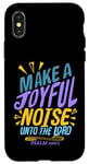 iPhone X/XS Make a Joyful Noise Unto The LORD Psalm 100:1 King James KJV Case