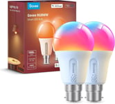 Govee Smart LED Light Bulbs, 1000lm RGBWW Dimmable Wi-Fi Colour Changing (2pack