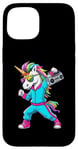 iPhone 15 Unicorn in the 80s with Cassette Recorder Case