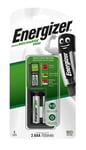 Energizer Accu Recharge Mini CH2PC4 - 5 - 12 h chargeur de batteries - (pour 2xAA/AAA) 2 x AAA / HR03 - NiMH - 700 mAh - 200 mA - noir