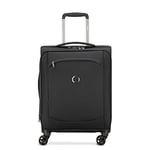 DELSEY PARIS - MONTMARTRE AIR 2.0 - Valise cabine soft extensible slim recycle - 4 doubles roues - 55x40x20cm - S - Noir