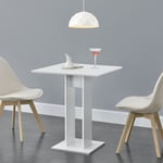 [en.casa] - Table à manger pour barre de cuisine pour l'étude ou la forme carrée du bureau de différentes couleurs Couleur : blanche