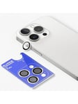 Blueo Sapphire Crystal Stainless Steel Camera Lens Protector - silver - iPhone 15 Pro