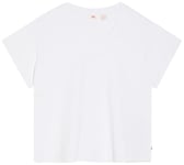 Levi's Plus Size Boxy V Neck Tee T-Shirt, Blanc +, 4XL Grande Taille Femme